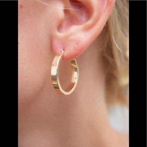 Brandy Melville Jewelry Brandy Melville Gold Thick Hoops Earrings